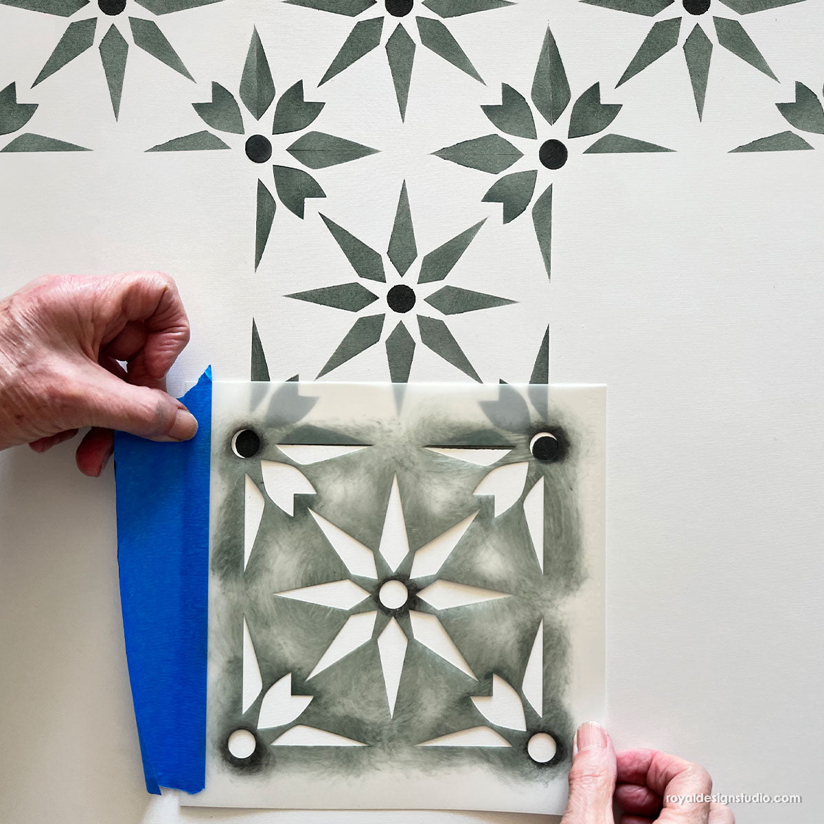 Starz Tile Stencil