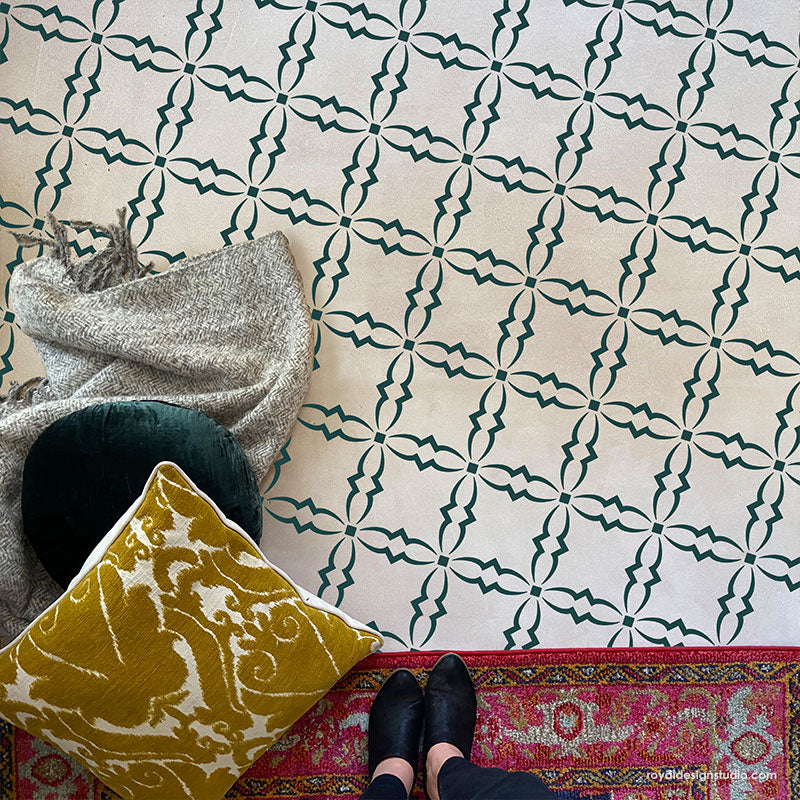 Adeline Trellis Wall Stencil