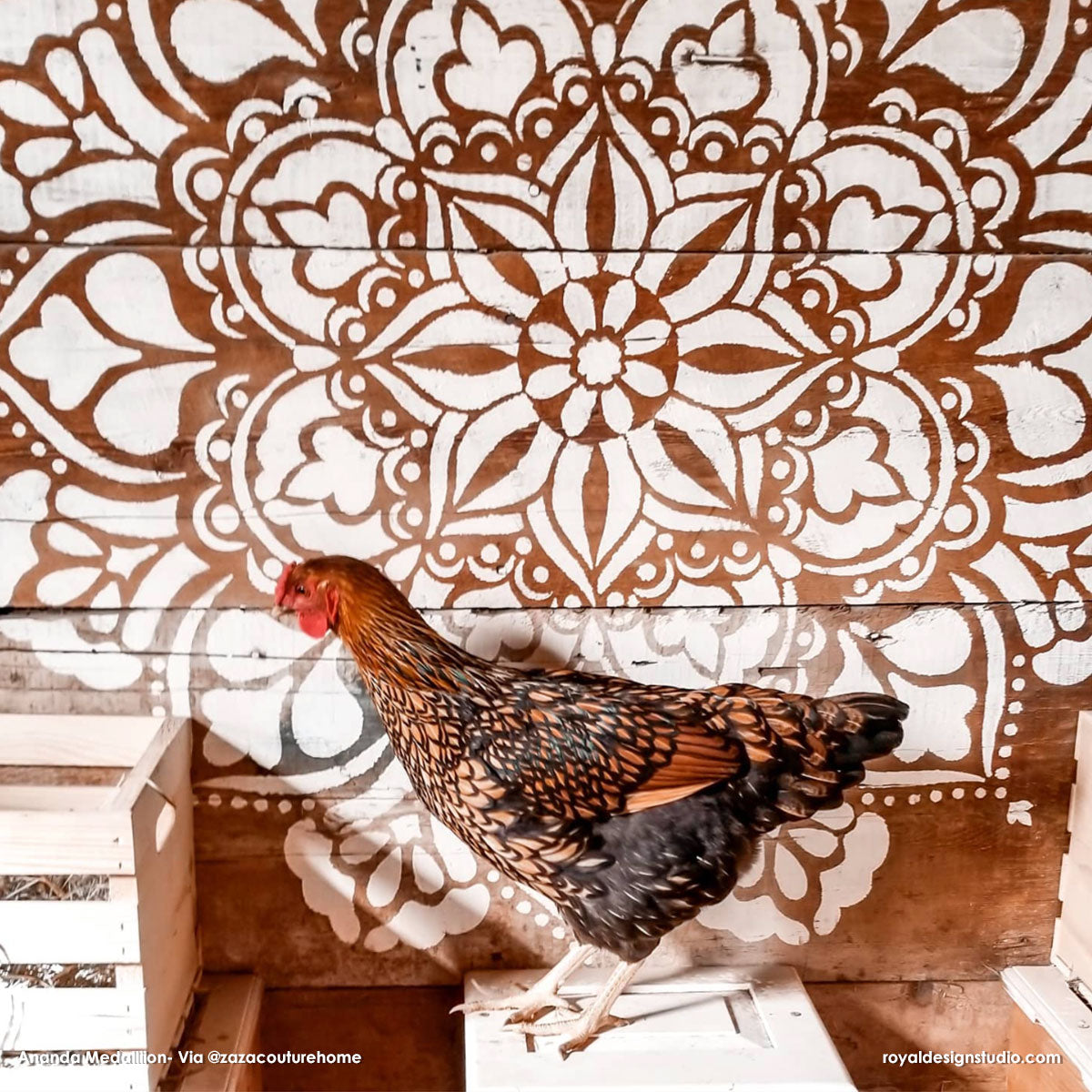 Ananda Mandala Stencil