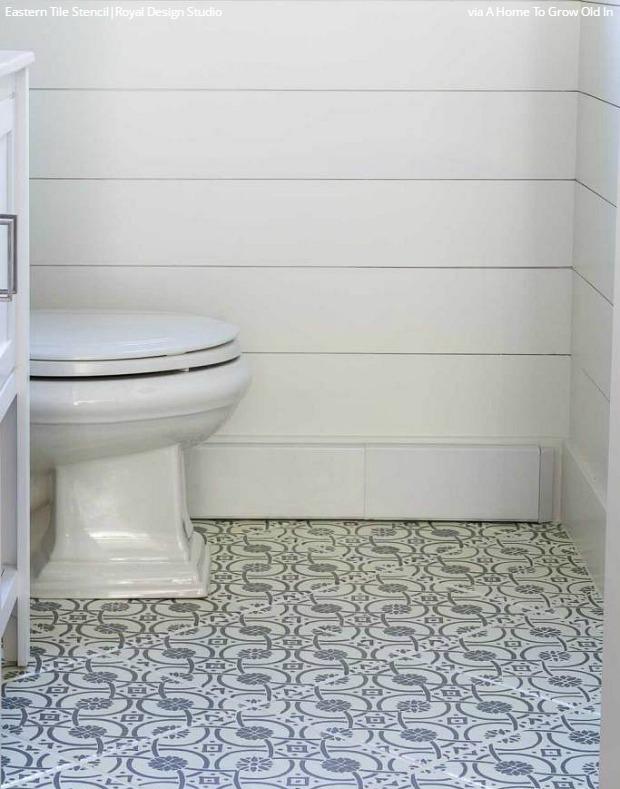 Eastern Tile Wall Stencils